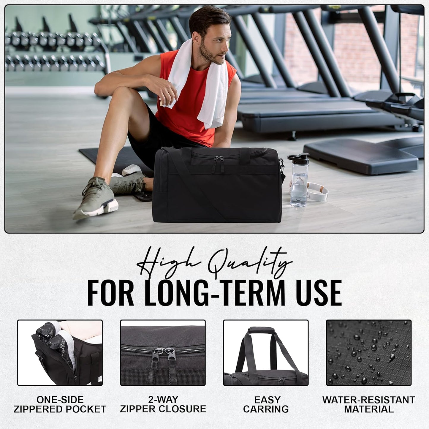 Multi-Pocket Sports/Gym Duffel Bag