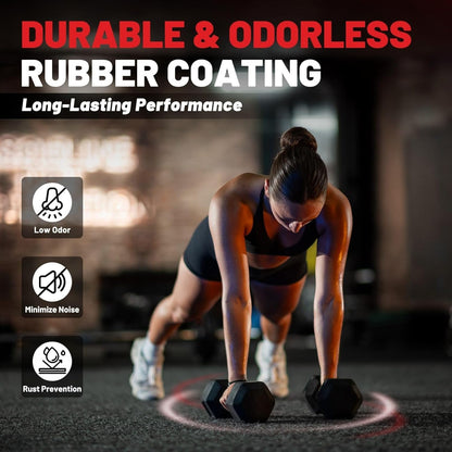 HEX Dumbbell Set 2.5-125Lb