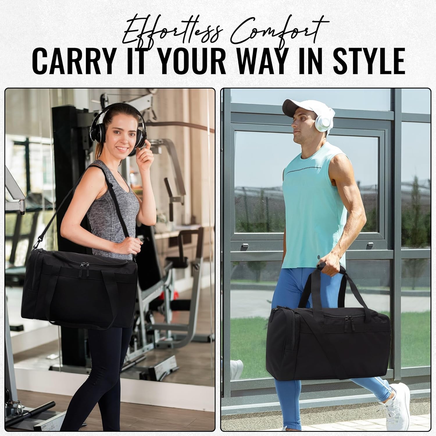 Multi-Pocket Sports/Gym Duffel Bag