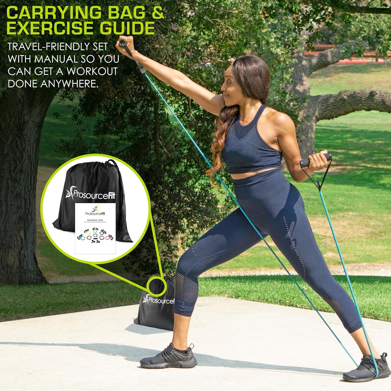 8-12 LB Stackable Resistance Bands + Door Anchor
