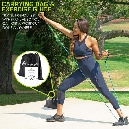 8-12 LB Stackable Resistance Bands + Door Anchor