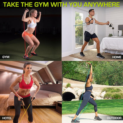 8-12 LB Stackable Resistance Bands + Door Anchor