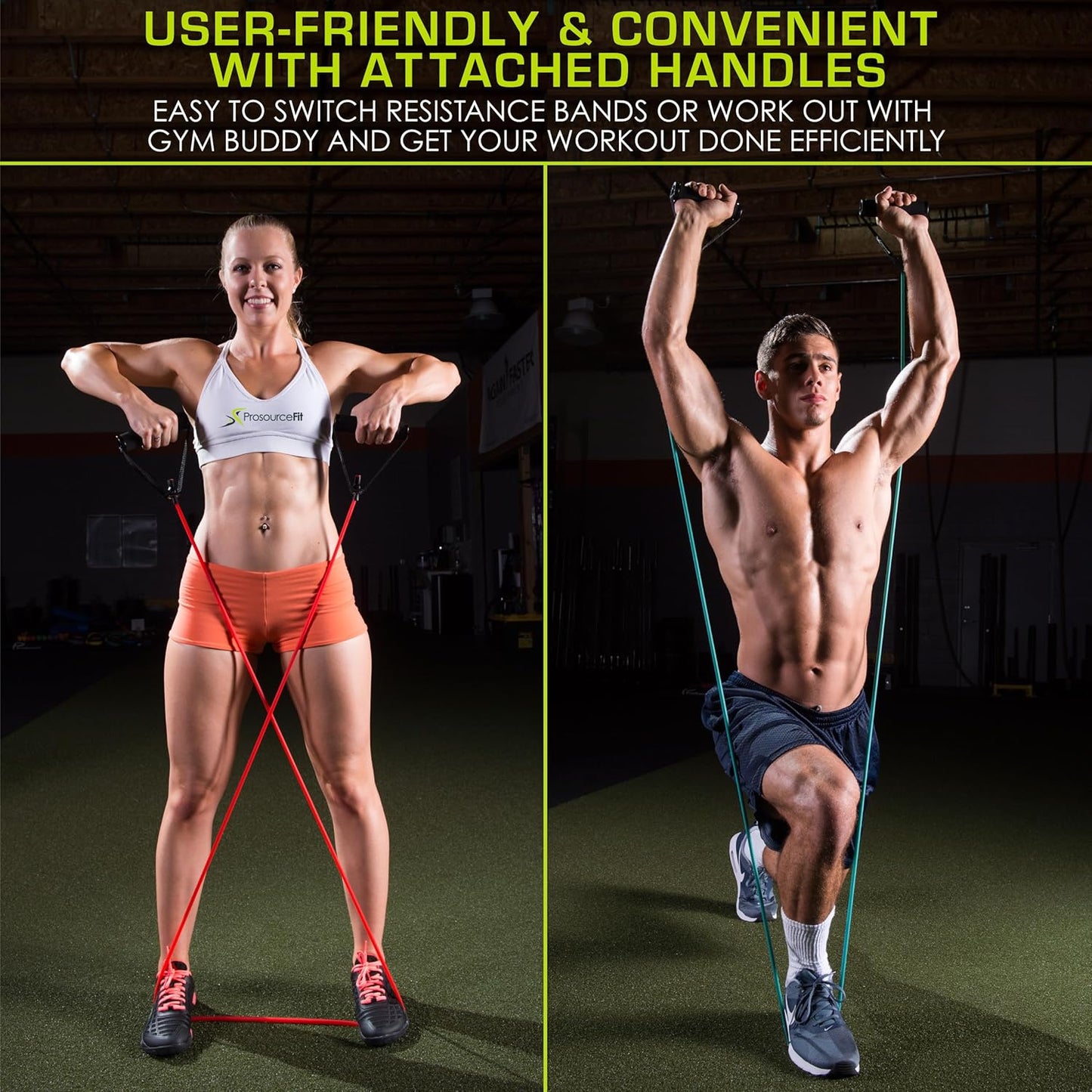 8-12 LB Stackable Resistance Bands + Door Anchor