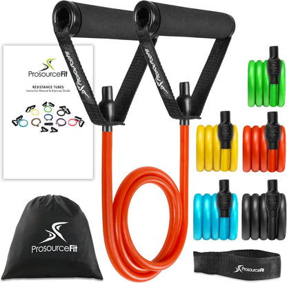 8-12 LB Stackable Resistance Bands + Door Anchor